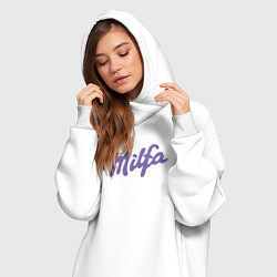 Женское худи-платье Milfa в стиле milka, цвет: белый — фото 2