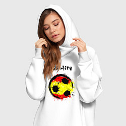 Женское худи-платье Football Spain, цвет: белый — фото 2