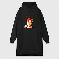 Женское худи-платье Choi San Ateez, цвет: черный