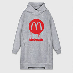 Женское худи-платье Mcdeath, цвет: меланж