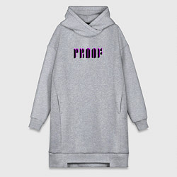 Женское худи-платье BTS Proof, цвет: меланж