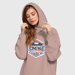 Женское худи-платье Кинотеатр, цвет: пыльно-розовый — фото 2