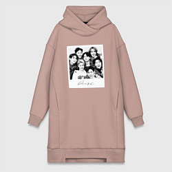 Женское худи-платье Got7 encore фото, цвет: пыльно-розовый