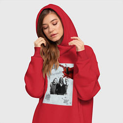 Женское худи-платье Mr friendly, цвет: красный — фото 2