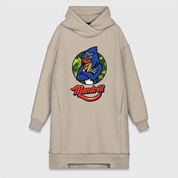 Женское худи-платье Mandrill, цвет: миндальный
