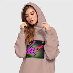 Женское худи-платье Тепло VHS, цвет: пыльно-розовый — фото 2