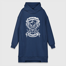 Женское худи-платье Моторхед - англия, цвет: тёмно-синий