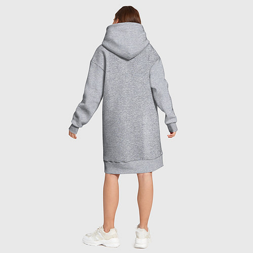 Женская толстовка-платье Том демон кот / Меланж – фото 5