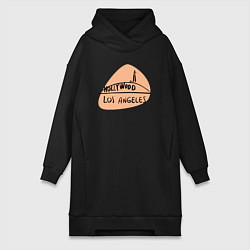 Женское худи-платье Hollywood Los Angeles, цвет: черный