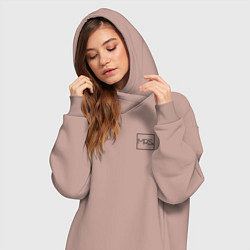 Женское худи-платье Mrs - Couple - парный товар, цвет: пыльно-розовый — фото 2