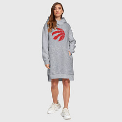 Женское худи-платье Raptors ball, цвет: меланж — фото 2