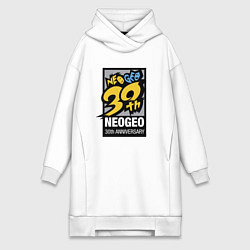 Женское худи-платье Neo geo - anniversary, цвет: белый