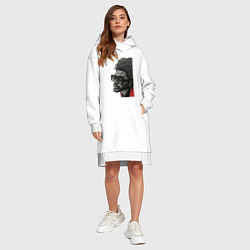 Женское худи-платье Blinding lights the weeknd, цвет: белый — фото 2