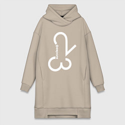 Женская толстовка-платье Цифры 23 февраля