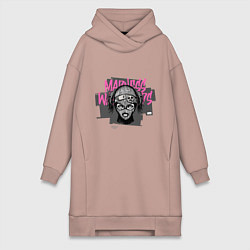 Женская толстовка-платье The girl in the mask with patches