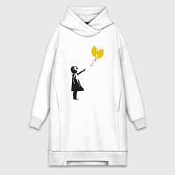 Женское худи-платье Wu-Tang Banksy, цвет: белый
