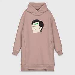 Женское худи-платье Марк Разделение, цвет: пыльно-розовый