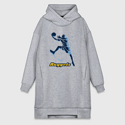Женское худи-платье Nuggets baller, цвет: меланж