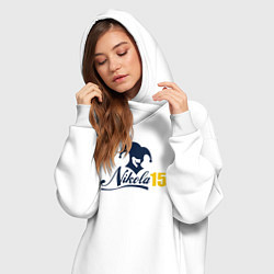 Женское худи-платье Nikola 15, цвет: белый — фото 2