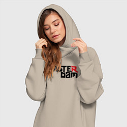 Женское худи-платье Amsterdam city, цвет: миндальный — фото 2