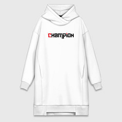 Женское худи-платье Champion, цвет: белый