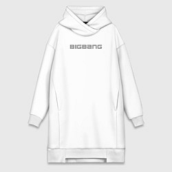 Женское худи-платье Big bang sol, цвет: белый