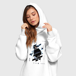 Женское худи-платье Поднятие уровня в одиночку, Сон Джин-У, цвет: белый — фото 2