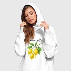 Женское худи-платье Limoncello, цвет: белый — фото 2