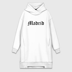 Женская толстовка-платье Madrid is the capital of Spain