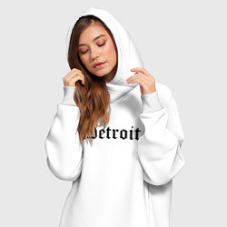 Женское худи-платье Detroit Michigan - USA, цвет: белый — фото 2