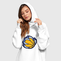 Женское худи-платье Memphis Grizzlies, цвет: белый — фото 2