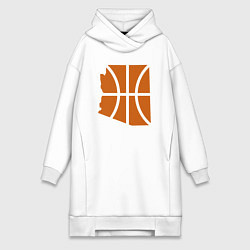 Женское худи-платье Arizona - Phoenix Suns, цвет: белый