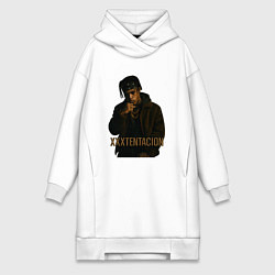 Женская толстовка-платье XXXTentacion c кулаком