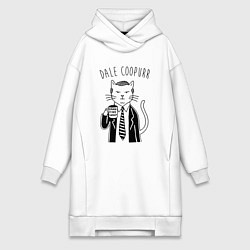 Женское худи-платье Dale Coopurr, цвет: белый
