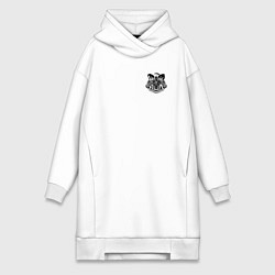 Женское худи-платье Тогамэ арт - Ветролом, цвет: белый