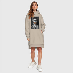 Женское худи-платье Фрида swag, цвет: миндальный — фото 2