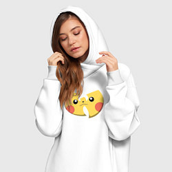 Женское худи-платье Wu-tang Pikachu, цвет: белый — фото 2