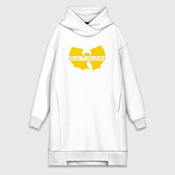 Женское худи-платье Wu-tang Batman, цвет: белый