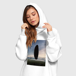 Женское худи-платье Прибытие, цвет: белый — фото 2