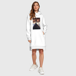 Женское худи-платье Титаник любви, цвет: белый — фото 2