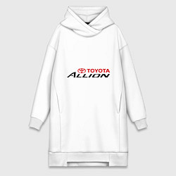 Женское худи-платье Toyota Allion, цвет: белый