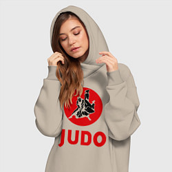 Женское худи-платье Judo, цвет: миндальный — фото 2