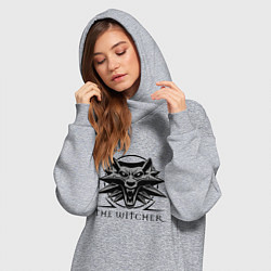 Женское худи-платье The Witcher 3, цвет: меланж — фото 2