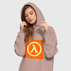Женское худи-платье Half-Life, цвет: пыльно-розовый — фото 2