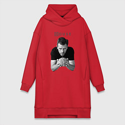 Женское худи-платье House Brain, цвет: красный