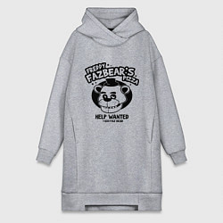 Женское худи-платье Freddy Fazbear's Pizza, цвет: меланж