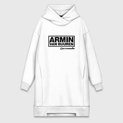 Женское худи-платье Armin van Buuren, цвет: белый