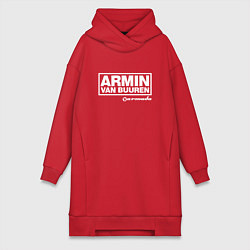 Женское худи-платье Armin van Buuren, цвет: красный