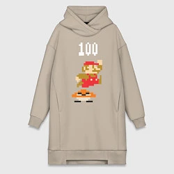 Женская толстовка-платье Mario: 100 coins