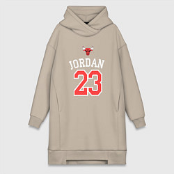 Женское худи-платье Jordan 23, цвет: миндальный